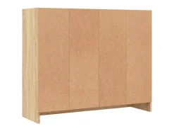 Aparador aparador cómoda armario unidad de almacenamiento organizador cocina salón salón Sonoma 91 x 28 x 75 cm madera contrachapada marrón 02_0031737