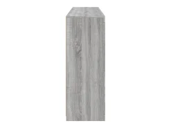 Aparador Aparador Cómoda Gabinete Unidad de Almacenamiento Organizador Cocina Sala de Estar con Luces LED 3 Piezas Sonoma Madera de Ingeniería Gris 02_0037235