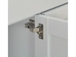 Aparador aparador consola gris unidad de almacenamiento 112 cm 4402264