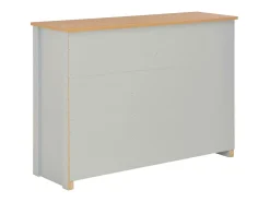 Aparador aparador consola gris unidad de almacenamiento 112 cm 4402264