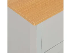 Aparador aparador consola gris unidad de almacenamiento 112 cm 4402264