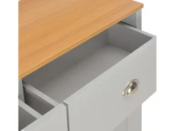 Aparador aparador consola gris unidad de almacenamiento 112 cm 4402264