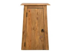 Aparador aparador mueble consola mueble de almacenamiento lateral de baño pino macizo reciclado 70 cm marrón 4402225