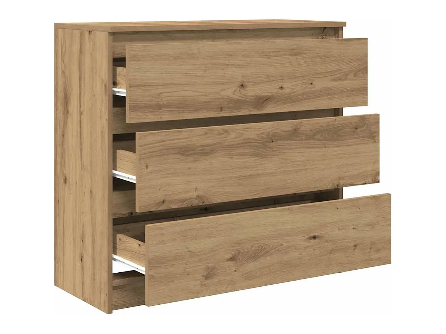 Aparador Artisan Roble 80x35x76 cm Madera de ingeniería