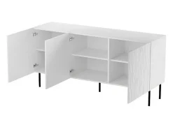 Aparador bajo de diseño blanco mate 152 cm Mokt