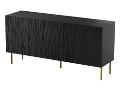 Aparador bajo de diseño negro mate 152 cm Mokt