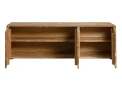 Aparador bajo en madera maciza de roble 3 puertas Inka 172 cm