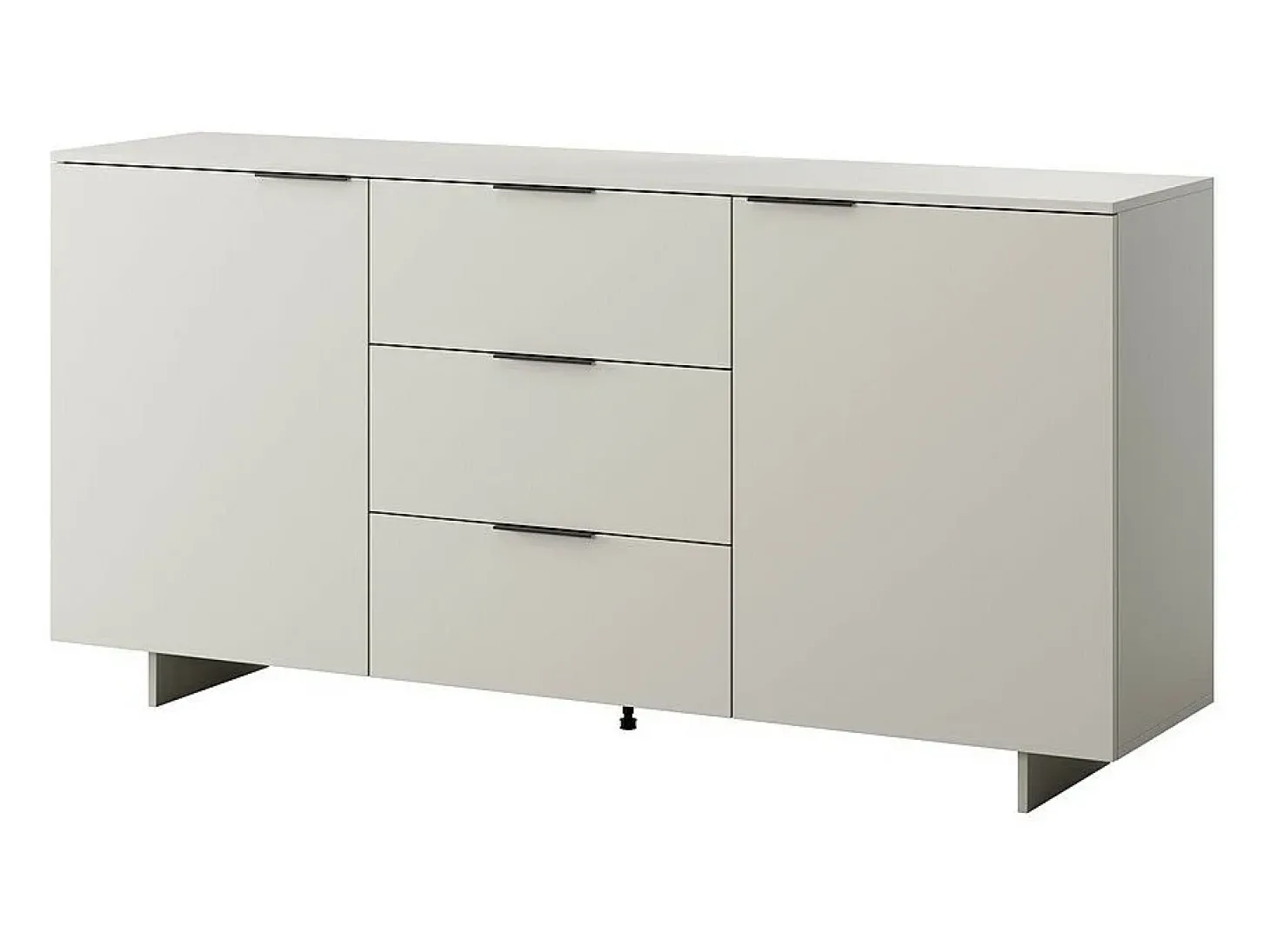 Aparador beige mate de 2 puertas y 3 cajones 180 cm Jude