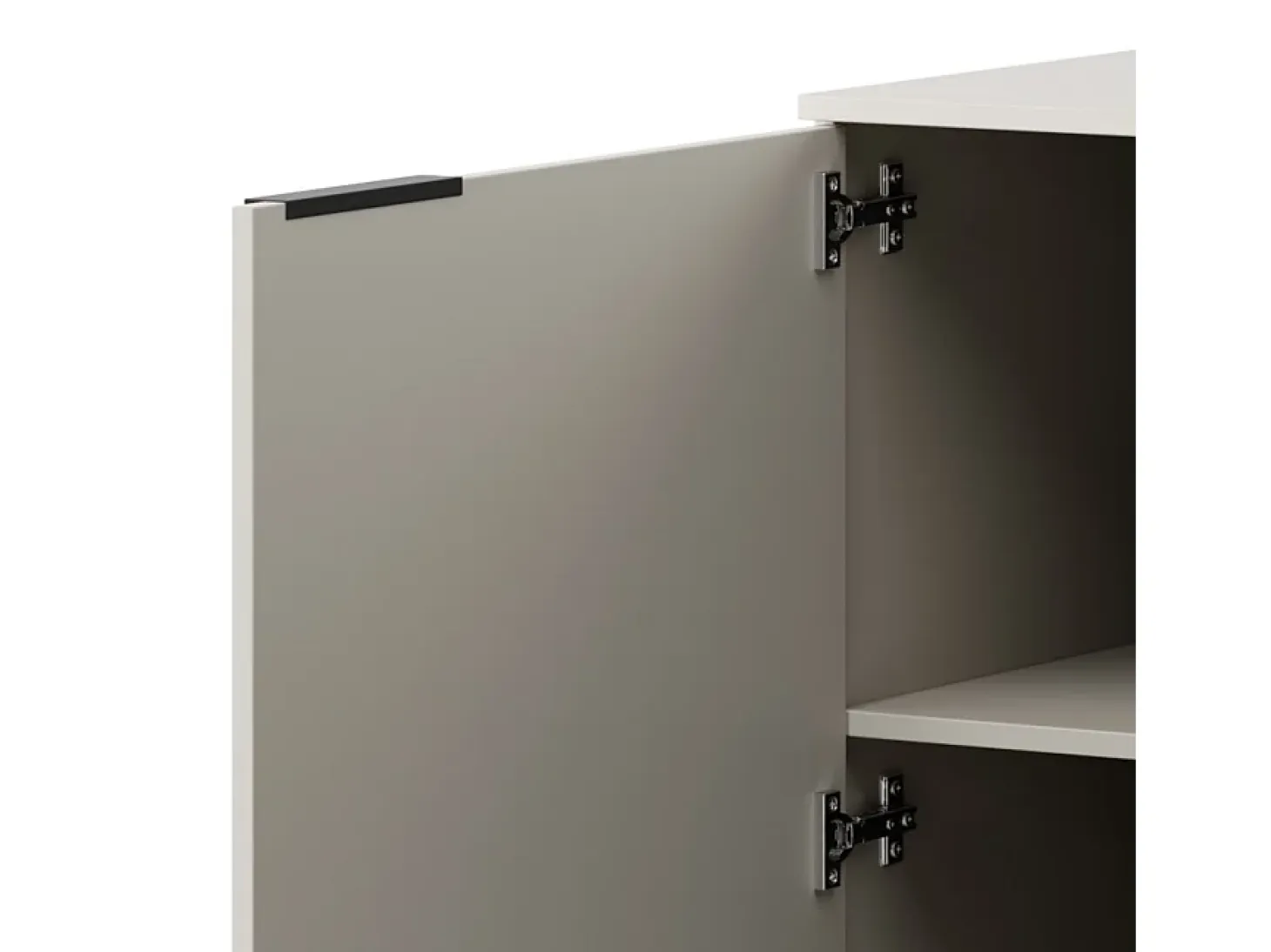 Aparador beige mate de 2 puertas y 3 cajones 180 cm Jude
