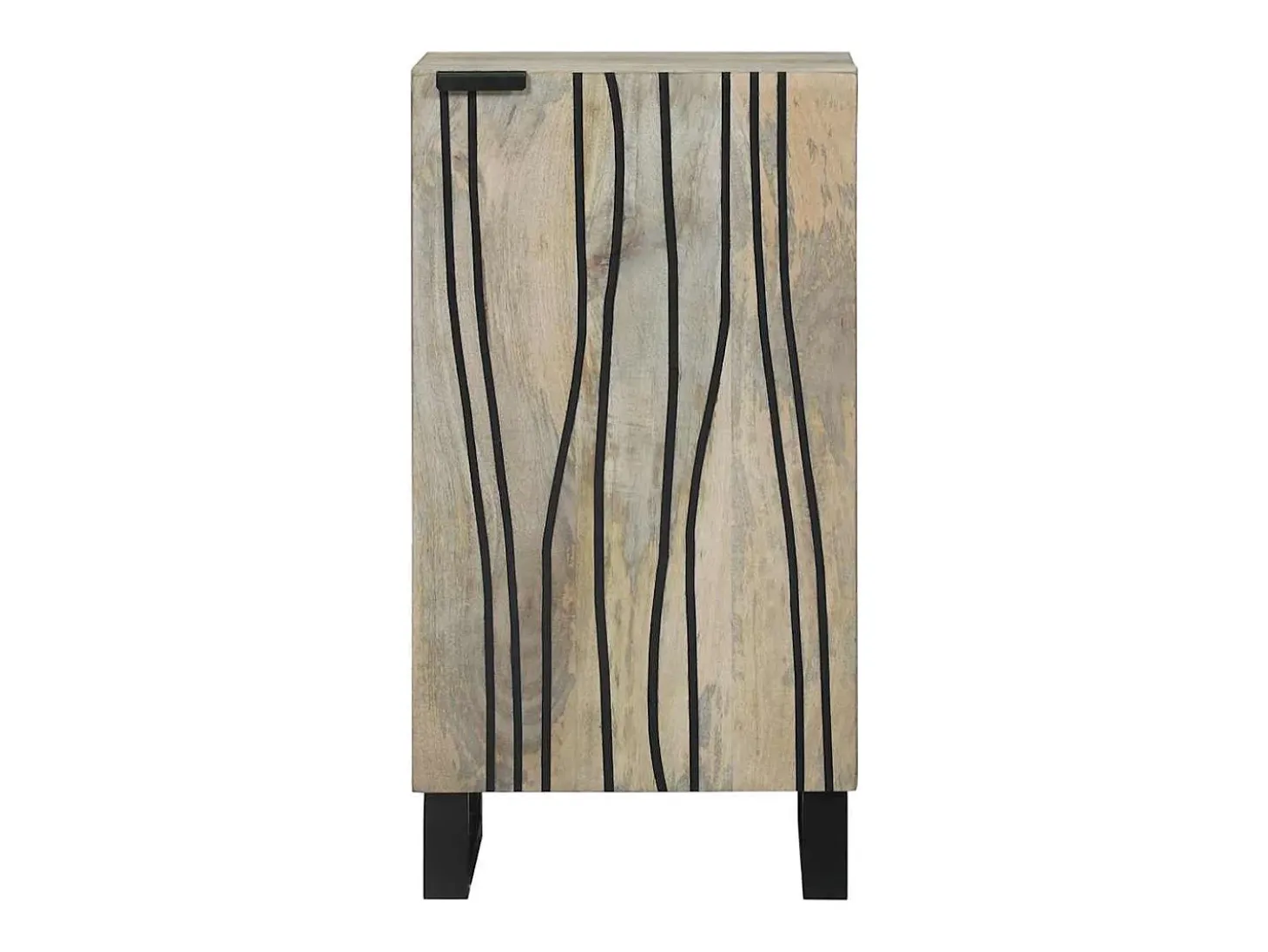 Aparador Blanco 40 x 33 x 75 cm madera maciza de mango