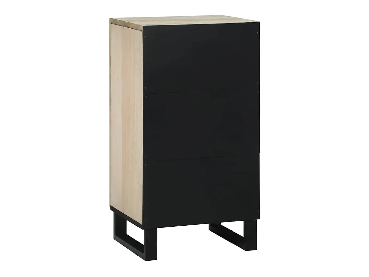 Aparador Blanco 40 x 33 x 75 cm madera maciza de mango