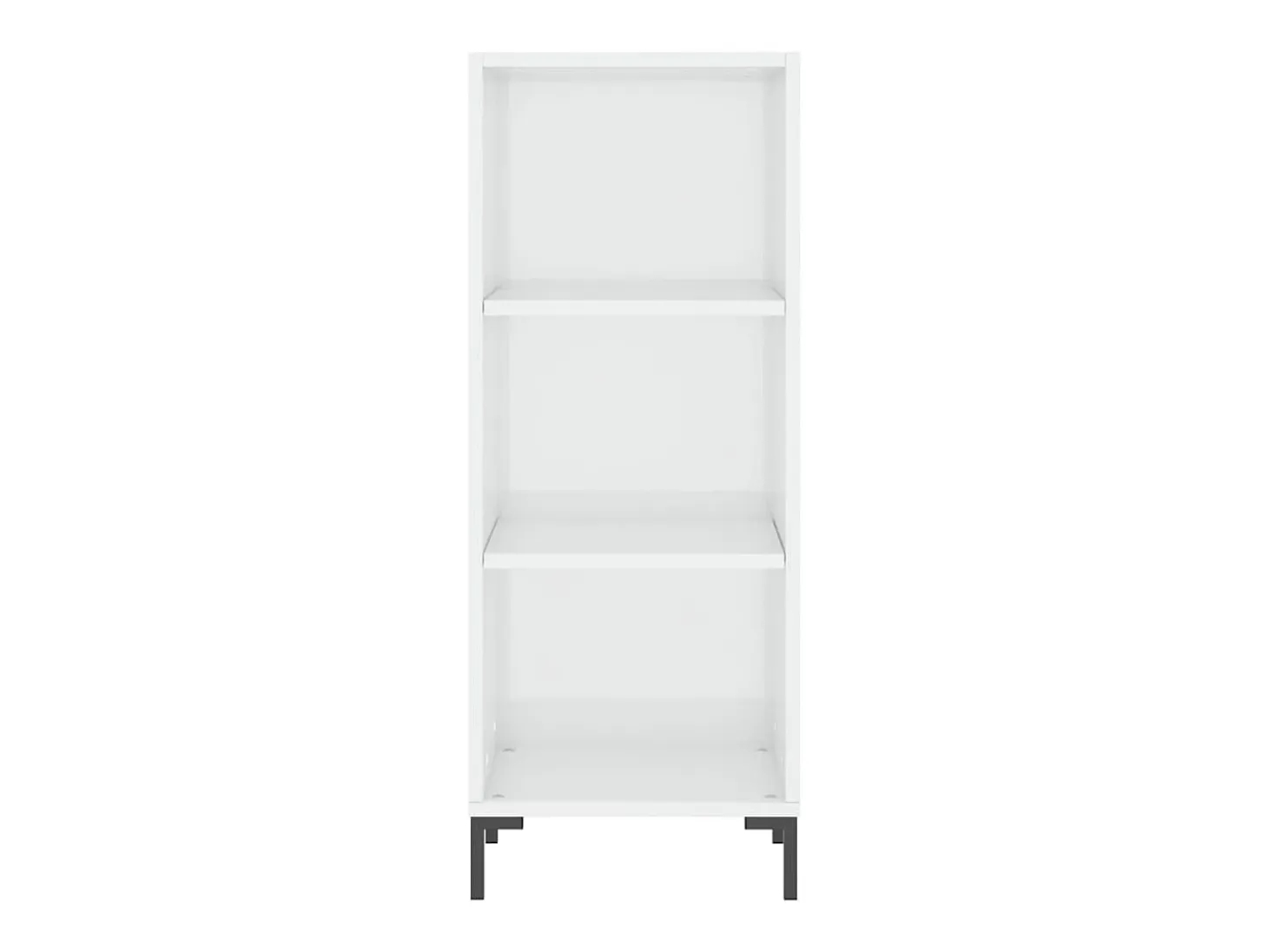 Aparador blanco alto brillo 34,5x32,5x90 cm madera de ingeniería