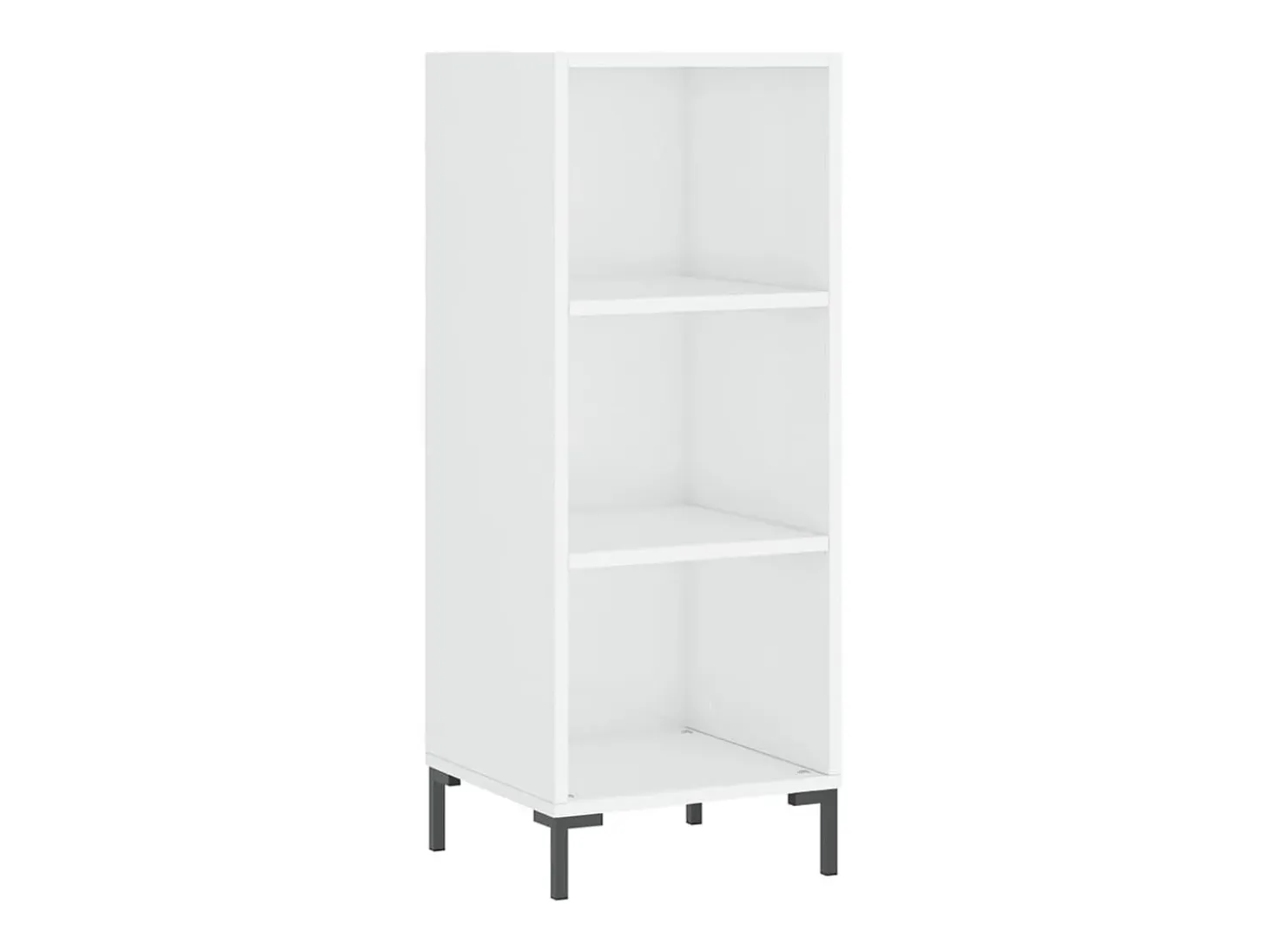 Aparador blanco alto brillo 34,5x32,5x90 cm madera de ingeniería