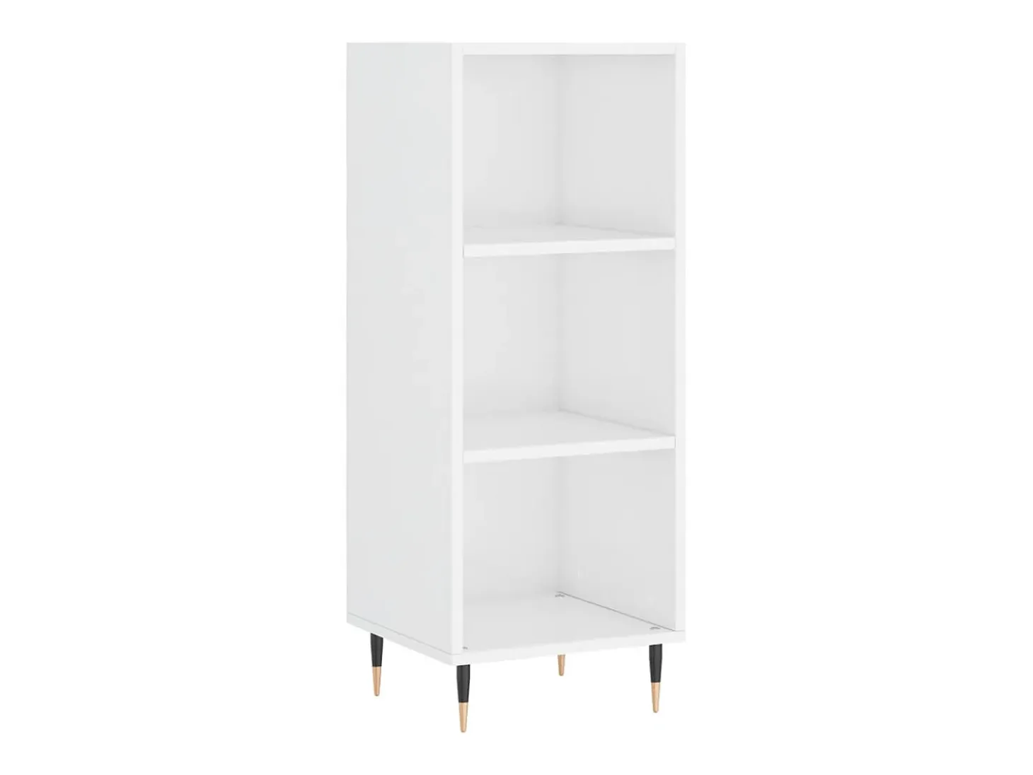 Aparador blanco alto brillo 34,5x32,5x90 cm madera de ingeniería