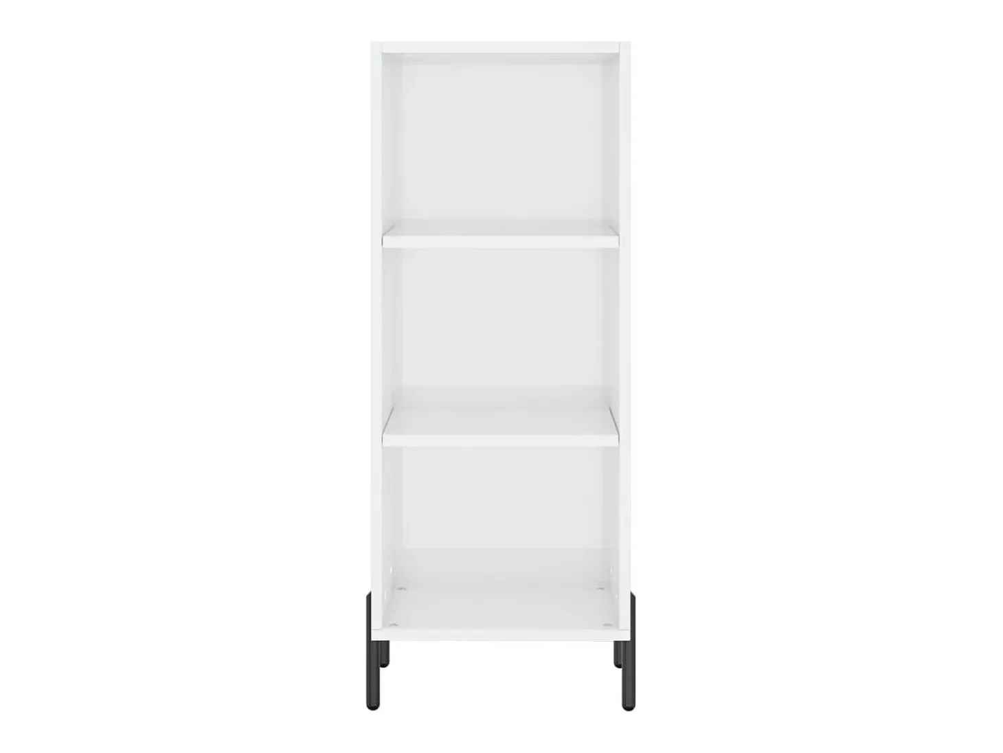 Aparador blanco alto brillo 34,5x32,5x90 cm madera de ingeniería