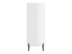 Aparador blanco alto brillo 34,5x32,5x90 cm madera de ingeniería