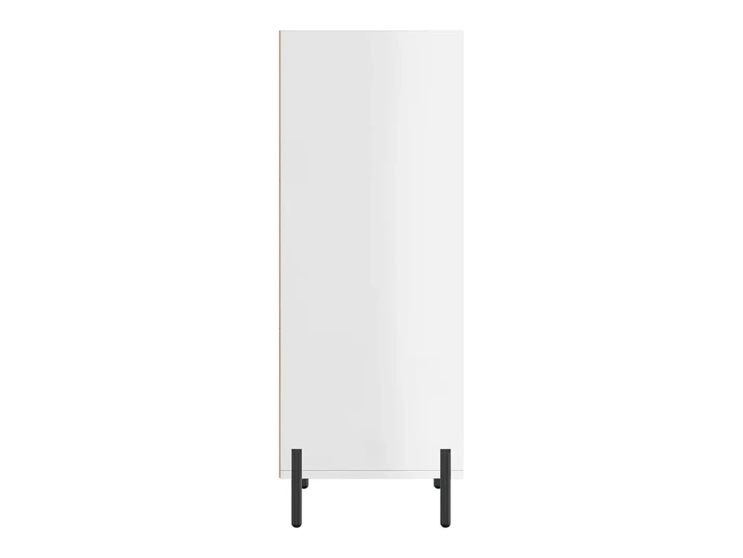 Aparador blanco alto brillo 34,5x32,5x90 cm madera de ingeniería