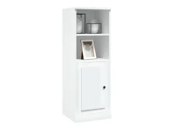 Aparador blanco alto brillo 36x35,5x103,5 cm madera de ingeniería