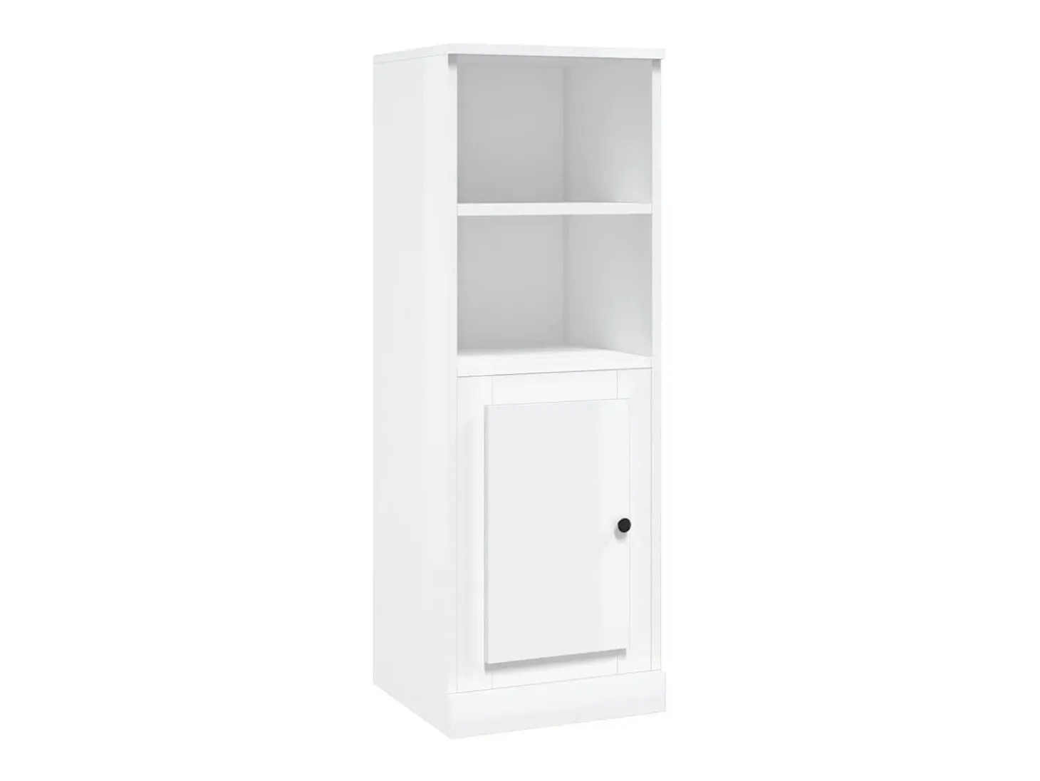 Aparador blanco alto brillo 36x35,5x103,5 cm madera de ingeniería
