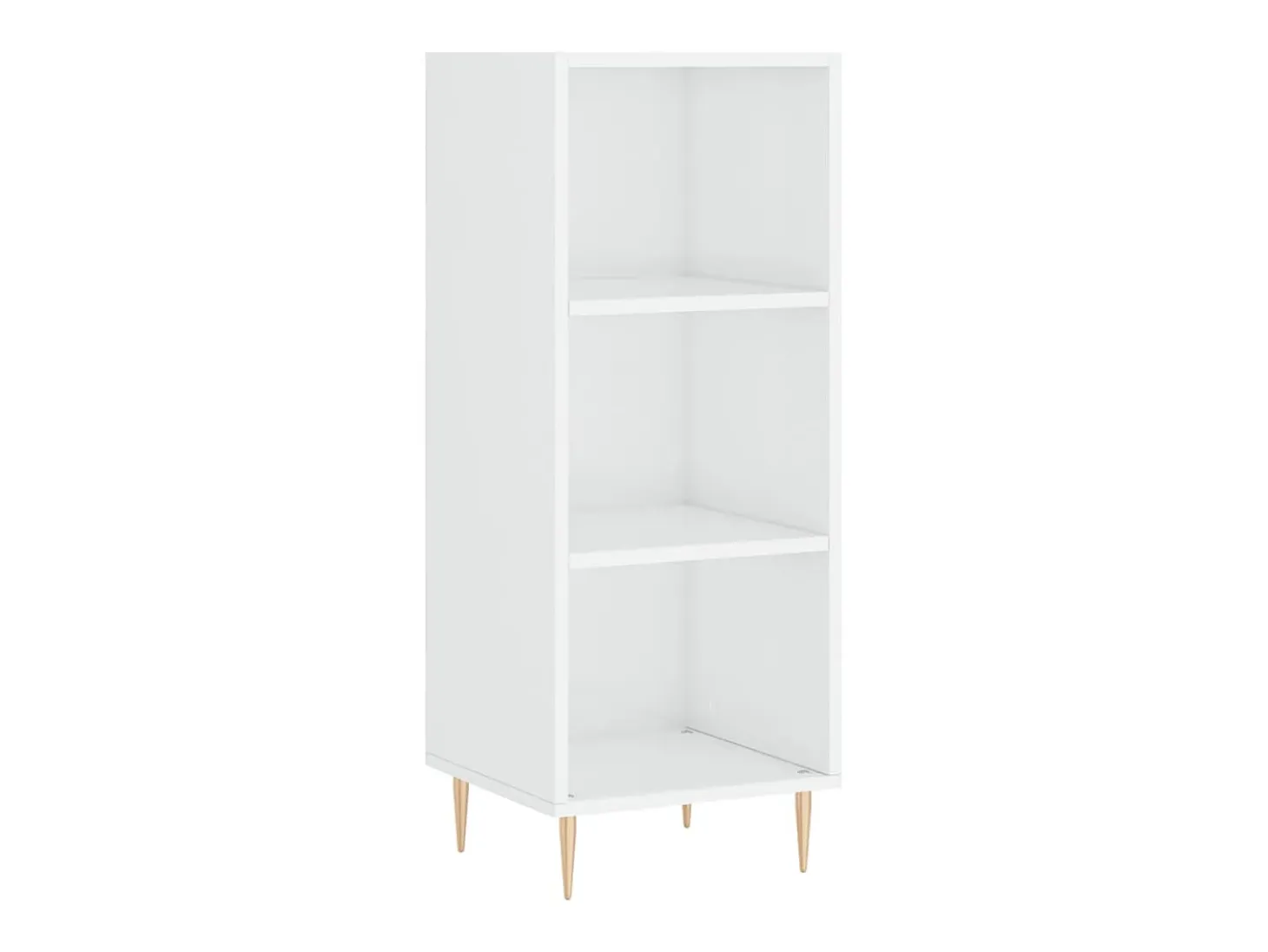 Aparador blanco alto brillo 34,5x32,5x90 cm madera de ingeniería