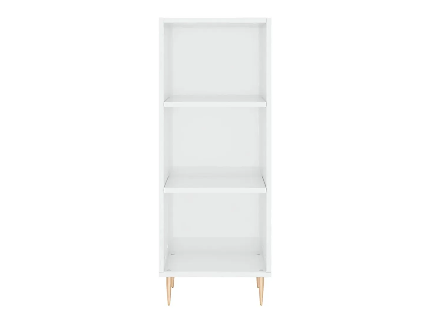 Aparador blanco alto brillo 34,5x32,5x90 cm madera de ingeniería