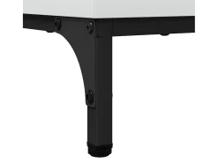 Aparador Blanco Brillante 89,5 x 33 x 82 cm Madera de Ingeniería