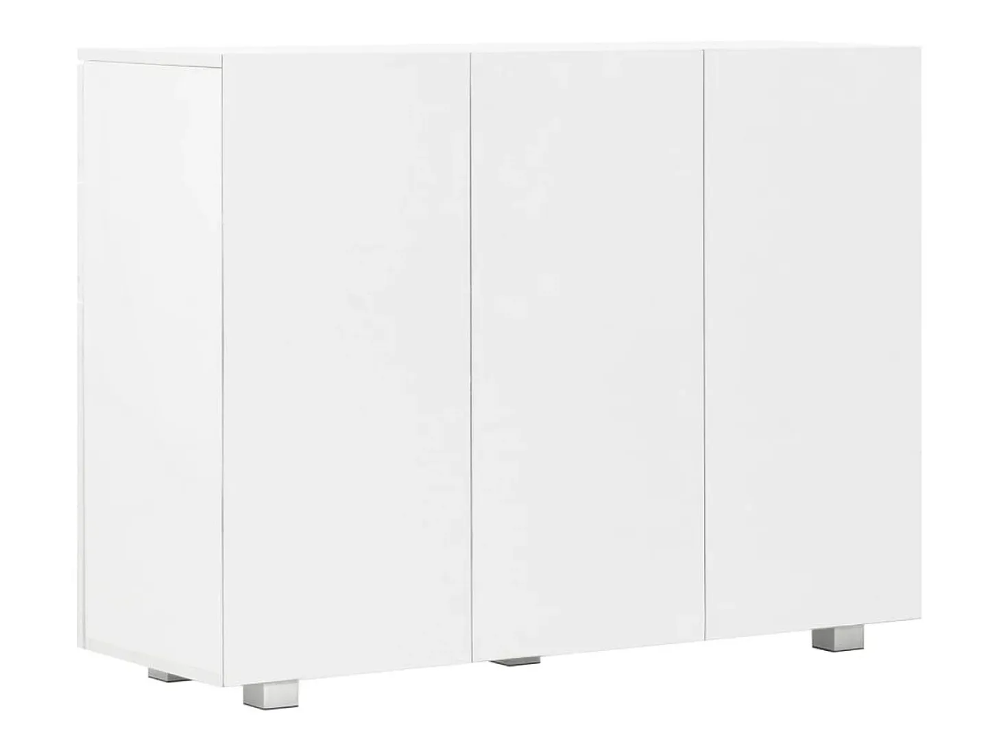 Aparador blanco brillo 107x35x80,5 cm