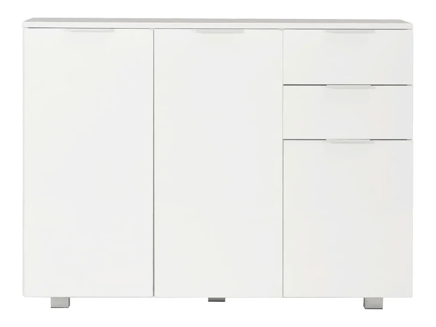 Aparador blanco brillo 107x35x80,5 cm