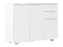 Aparador blanco brillo 107x35x80,5 cm