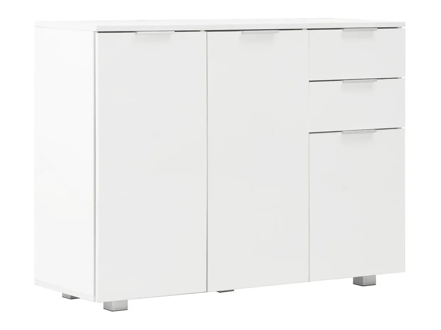 Aparador blanco brillo 107x35x80,5 cm