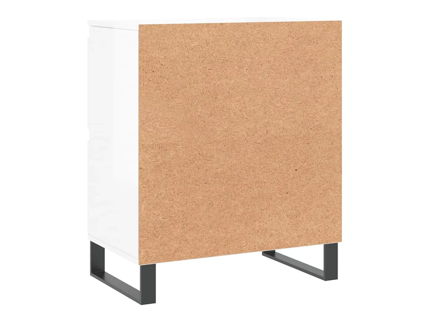 Aparador Blanco brillo 60x35x70 cm Madera de ingeniería