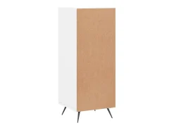 Aparador Blanco brillo 34,5x34x90 cm Madera de ingeniería