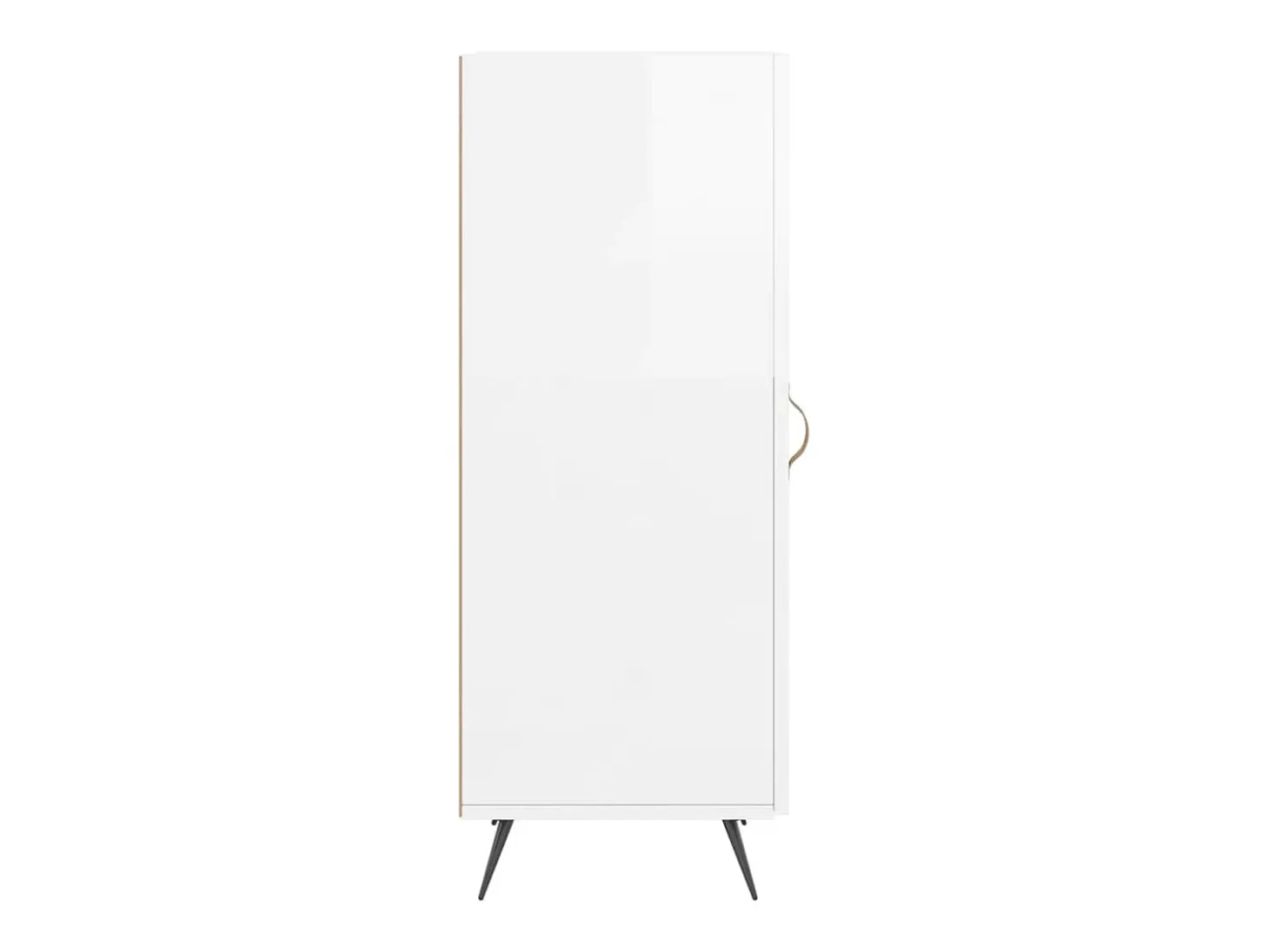 Aparador Blanco brillo 34,5x34x90 cm Madera de ingeniería