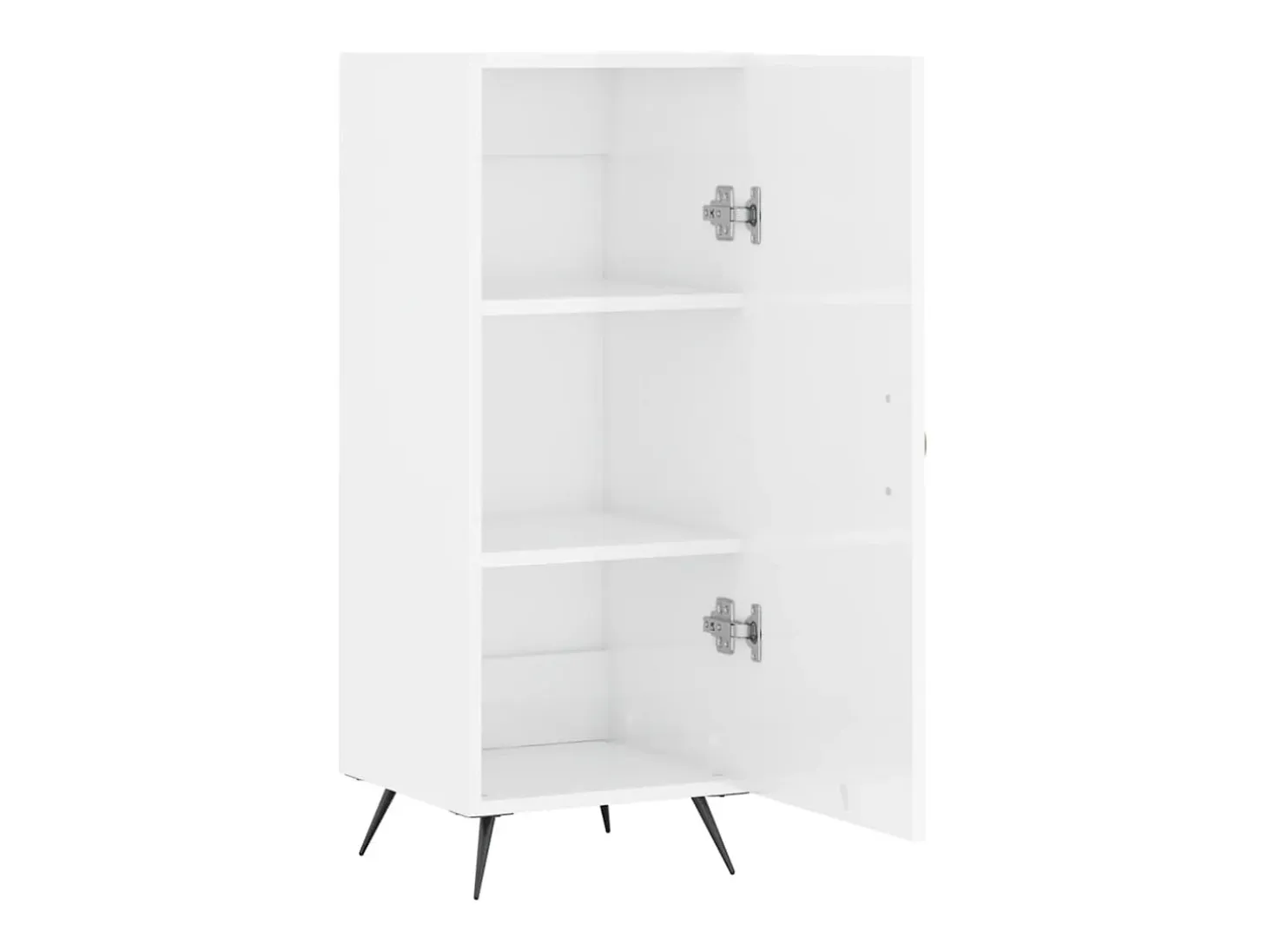 Aparador Blanco brillo 34,5x34x90 cm Madera de ingeniería