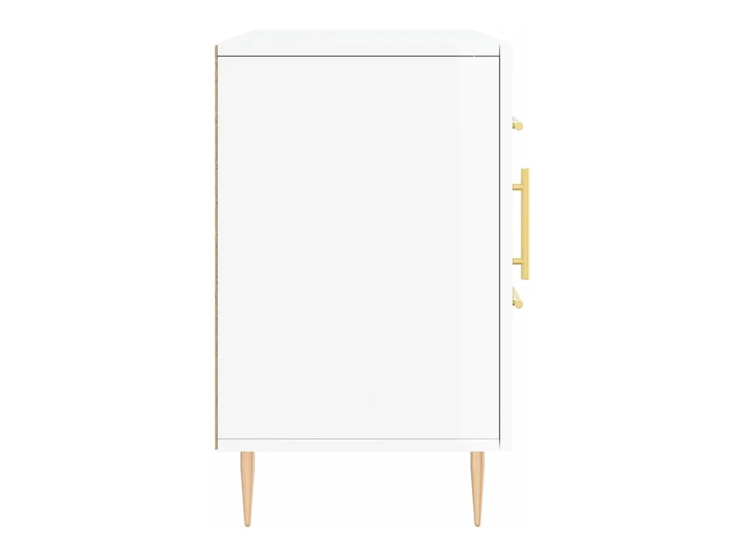 Aparador blanco brillo 100x36x60 cm madera de ingeniería