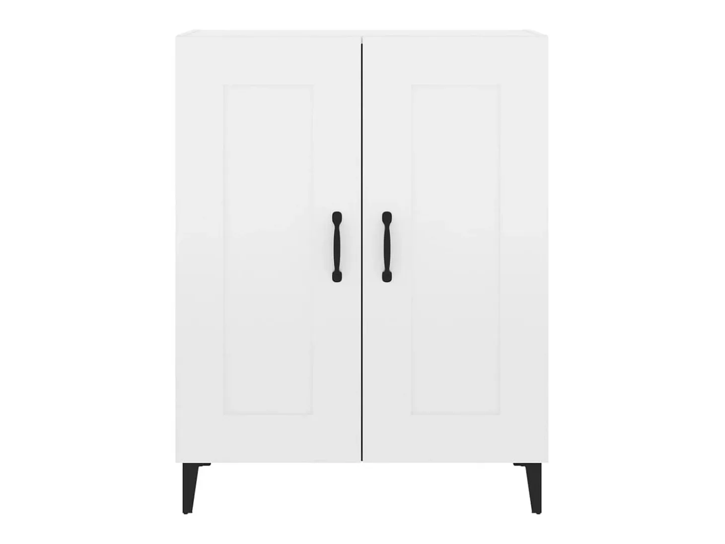 Aparador Blanco brillo 69,5x34x90 cm Madera de ingeniería