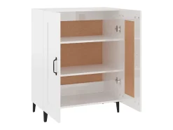 Aparador Blanco brillo 69,5x34x90 cm Madera de ingeniería
