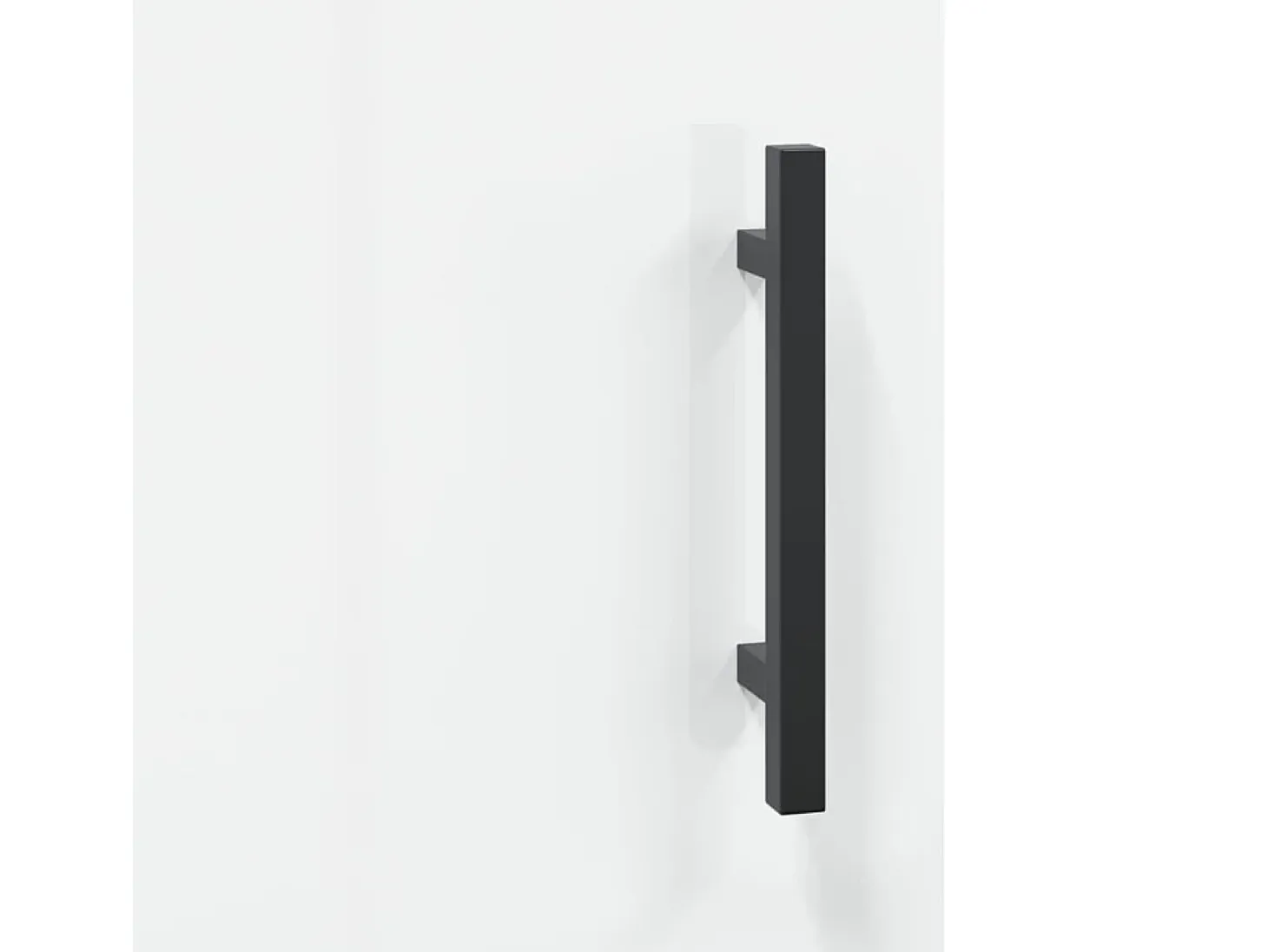 Aparador Blanco brillo 69,5x34x90 cm Madera de ingeniería