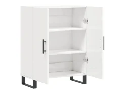 Aparador Blanco brillo 69,5x34x90 cm Madera de ingeniería