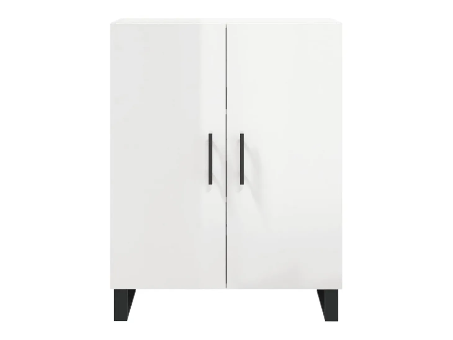 Aparador Blanco brillo 69,5x34x90 cm Madera de ingeniería