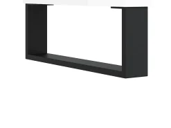 Aparador Blanco brillo 69,5x34x90 cm Madera de ingeniería