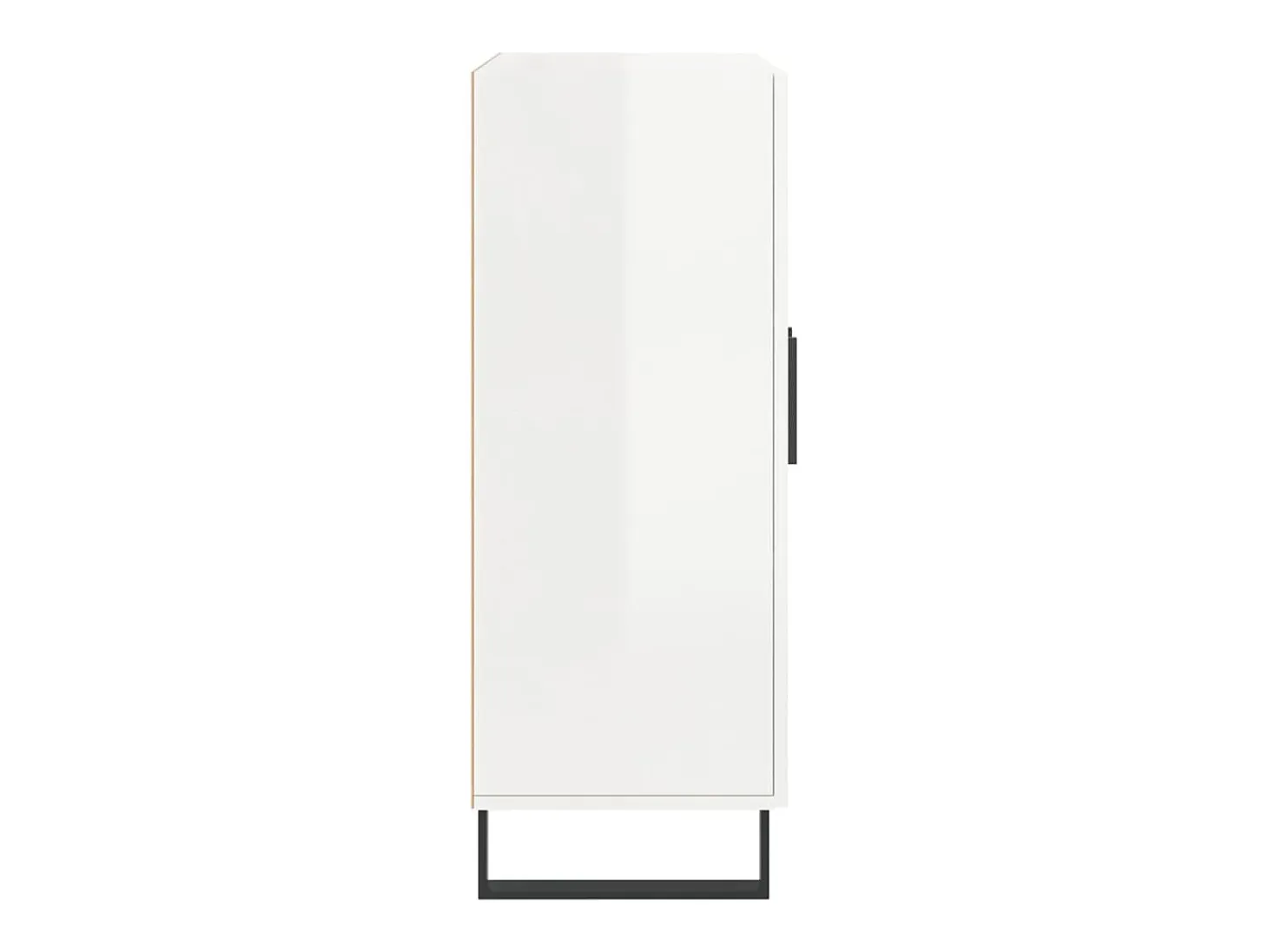 Aparador Blanco brillo 69,5x34x90 cm Madera de ingeniería