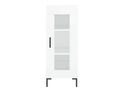 Aparador Blanco brillo 34,5x34x90 cm Madera de ingeniería
