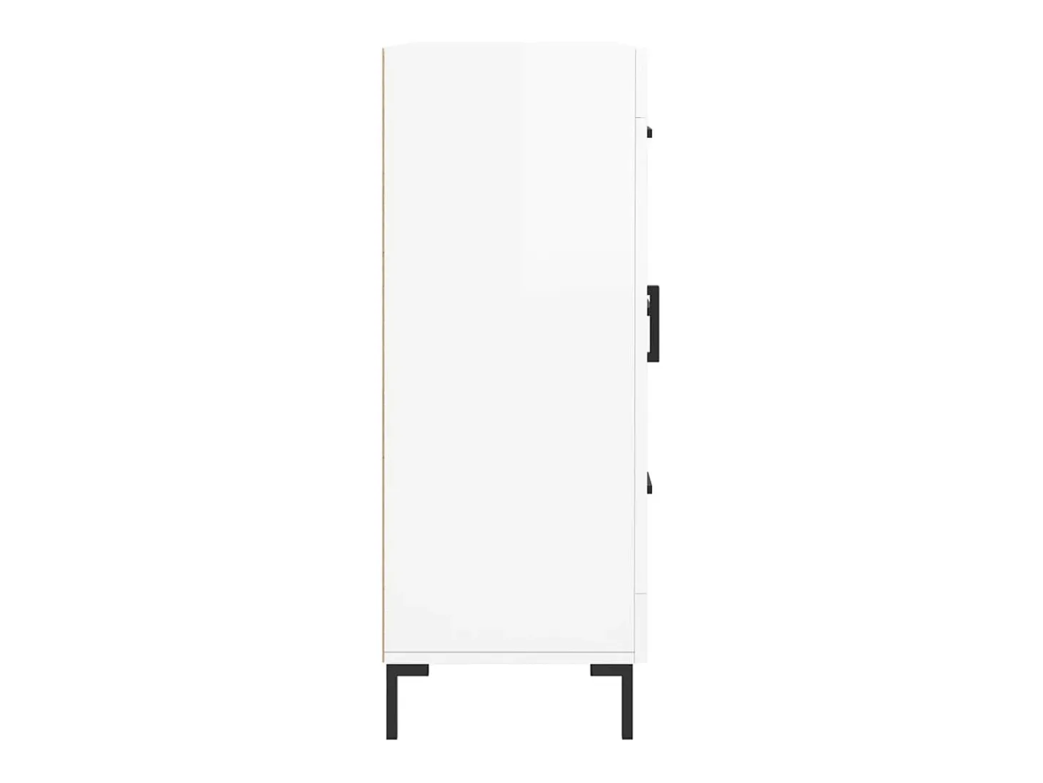 Aparador Blanco brillo 69,5x34x90 cm Madera de ingeniería
