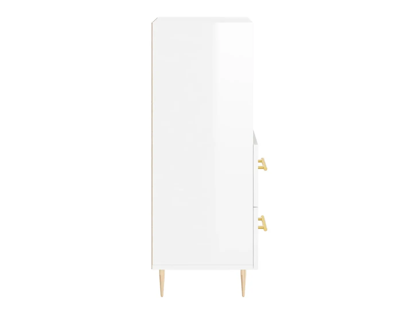Aparador Blanco brillo 34,5x34x90 cm Madera de ingeniería