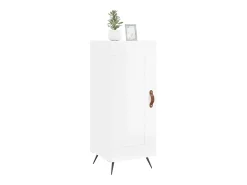 Aparador Blanco brillo 34,5x34x90 cm Madera de ingeniería
