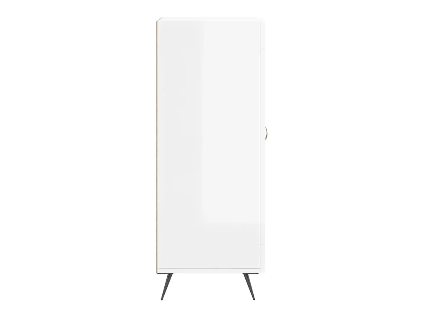 Aparador Blanco brillo 34,5x34x90 cm Madera de ingeniería