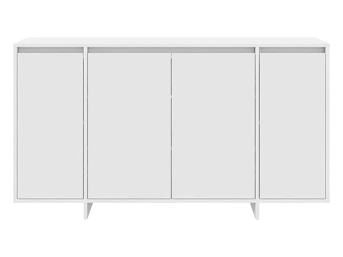 Aparador blanco Madera Blanca 135 x 41 x 75 cm Aparador blanco