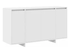 Aparador blanco Madera Blanca 135 x 41 x 75 cm Aparador blanco
