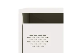 Aparador blanco 101,5x39x73,5 cm acero laminado en frío